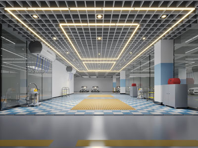 工业风汽车美容维修店