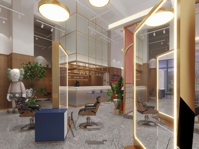 现代轻奢美容美发店