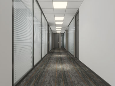 现代办公大楼走廊过道