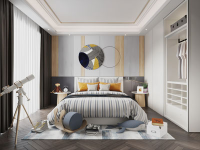 现代儿童房卧室