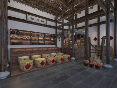 中式民宿土特产专卖店