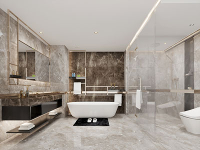 现代轻奢洗手间卫浴间