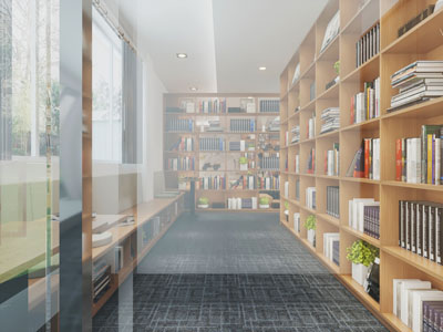 现代书吧阅览室图书馆