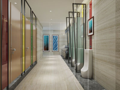 现代公共卫生间