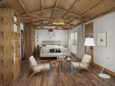 新中式民宿酒店客房套房