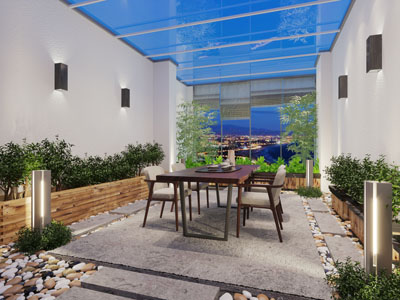 现代阳光房茶室