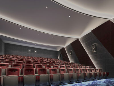 后现代电影院3d模型 后现代电影院