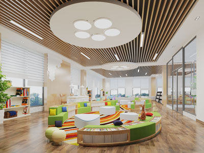 现代幼儿图书阅览活动教室