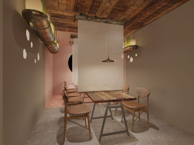 后现代会客接待区