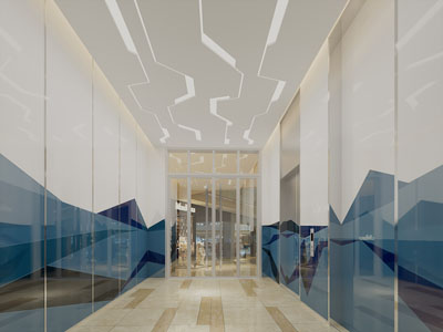 后现代走廊过道