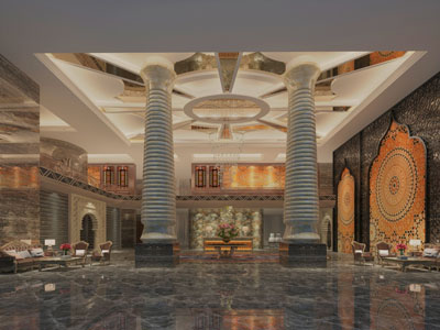 东南亚大堂前台接待区