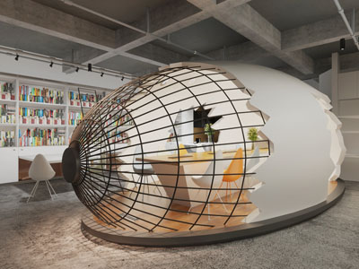 后现代巨蛋办公会议室