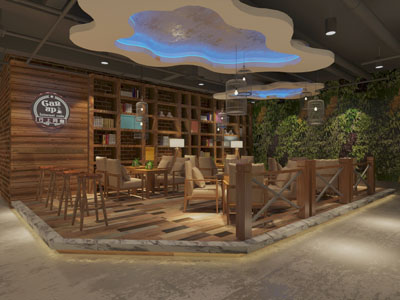 现代网吧网咖休闲区