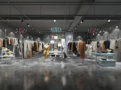 工业风服装专卖店