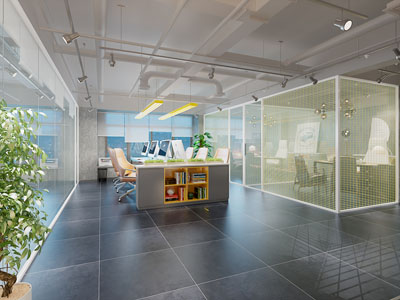 工业风公共办公区