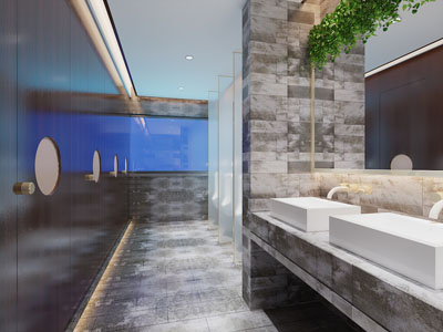 现代公共卫生间