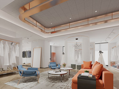 现代轻奢婚纱专卖店