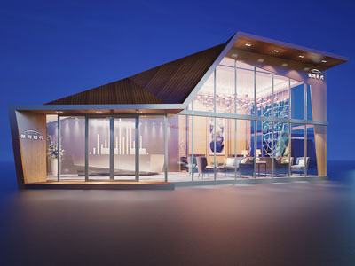 现代售楼处门头