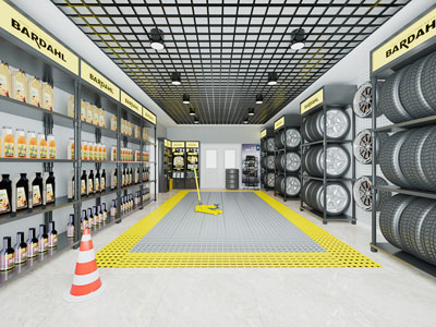 工业风汽车美容维修店