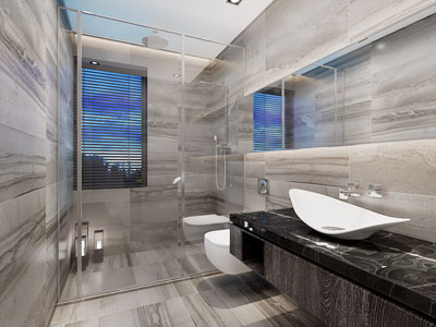 现代卫浴间淋浴房