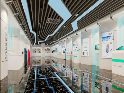 后现代科技展览展厅