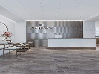 中式大堂前台接待区