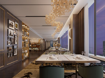 新中式酒店就餐区