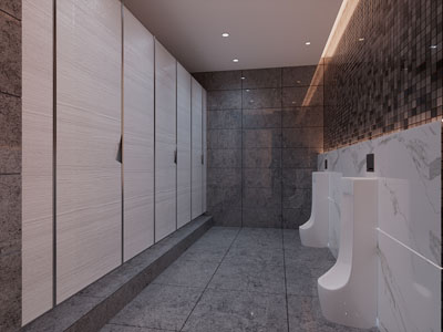 现代公共卫生间