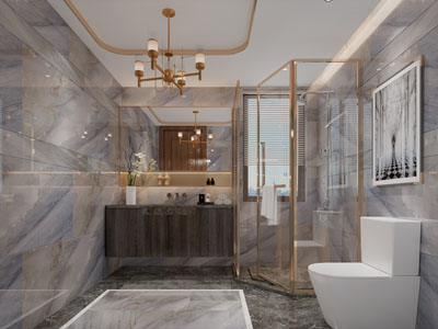 现代轻奢卫浴间