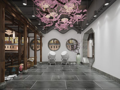 中式门厅玄关过道