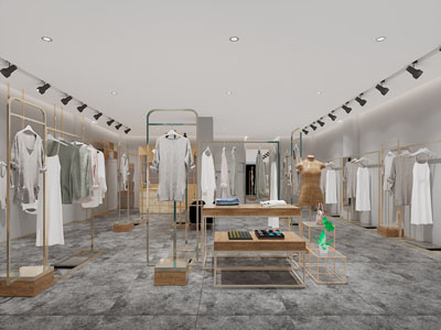 现代轻奢服装专卖店