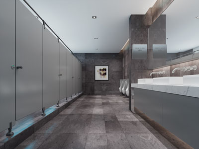 现代公共卫生间