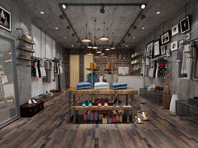 工业风服装专卖店