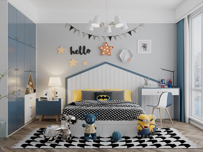 北欧儿童房卧室