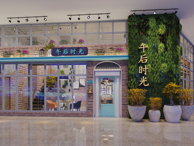 工业风咖啡馆门头