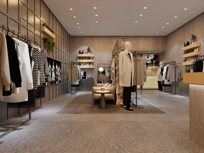 现代服装专卖店