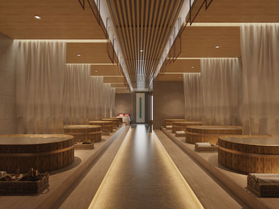 日式桑拿汗蒸房洗浴中心