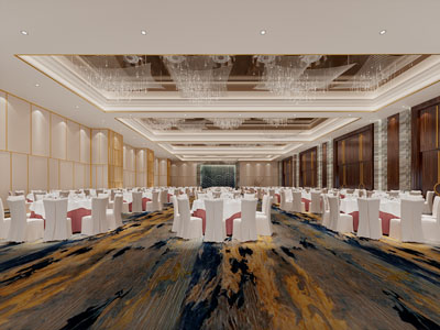 现代酒店大堂就餐区