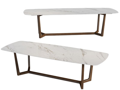 现代大理石台面的茶几3d模型 现代大理石台面的茶几