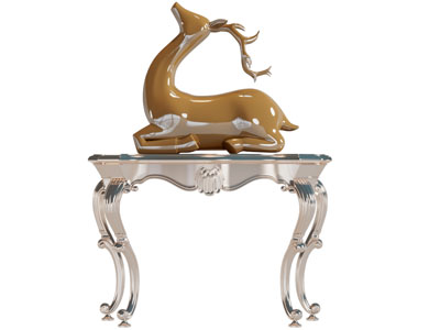 欧式端景台鹿雕塑雕刻