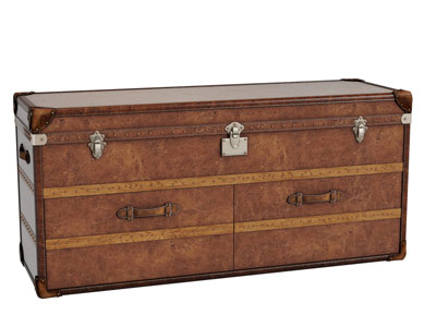 美式复古行李箱茶几3d模型 美式复古行李箱茶几