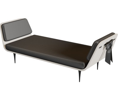 现代带扶手的沙发凳