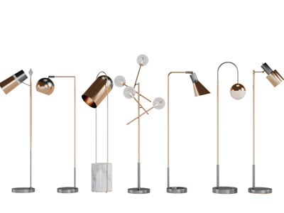 现代轻奢落地灯