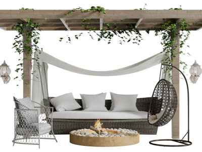 现代户外藤编吊床休闲椅子吊椅