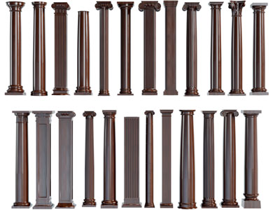 欧式实木圆形方形罗马柱子