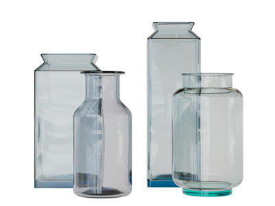 现代玻璃花瓶3d模型 现代玻璃花瓶