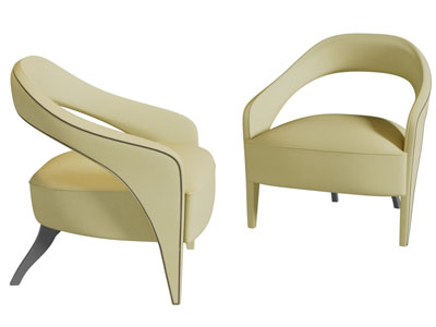 现代单人沙发3d模型 现代单人沙发