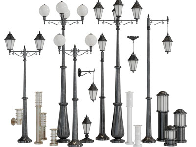 欧式复古路灯落地灯草坪灯
