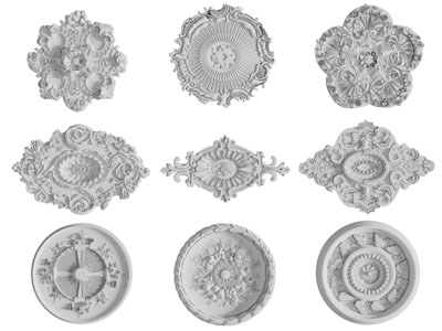 法式雪花雕花灯盘