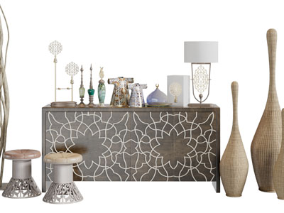 民族风情的玄关柜边柜